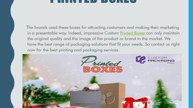 Printed boxes