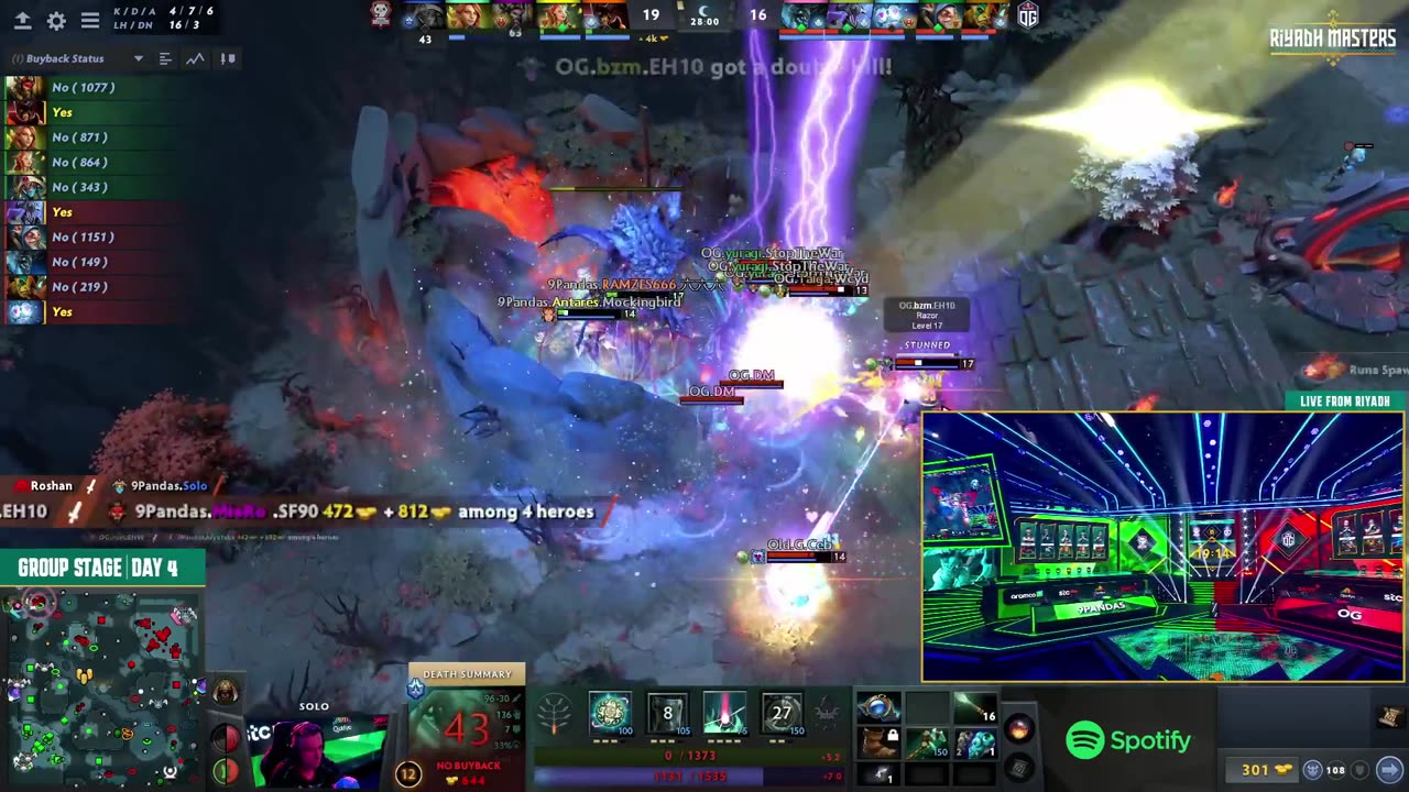 Dota 2 - OG rosh wipe, Gamers8GG