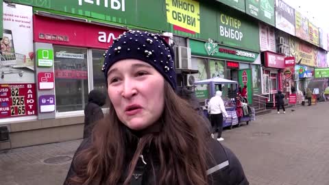 Reactions on Donetsk streets after Putin move