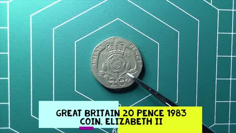 Great Britain 20 Pence 1983 Coin, Elizabeth II 👉💲 🤑 ⭐⭐⭐⭐