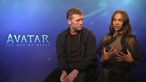 AVATAR_ THE WAY OF WATER (2022) Sam Worthington & Zoe Saldana Official Interview