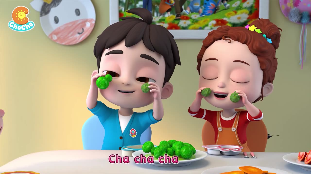 Yummy Veggies Song _ Healthy Habits for Kids _ Baby ChaCha Nursery Rhymes _ Kids Songs