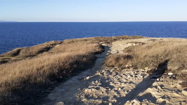 Awesome view of the Sardinia coast from the rocks