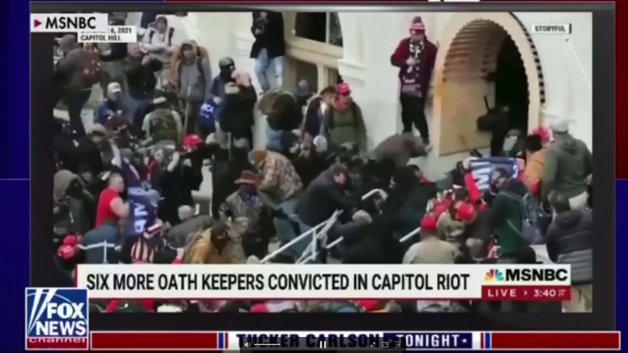 Tucker Carlson Shows the Death of Trump Supporter Rosanne Boyland on January 6th on US Capitol Steps