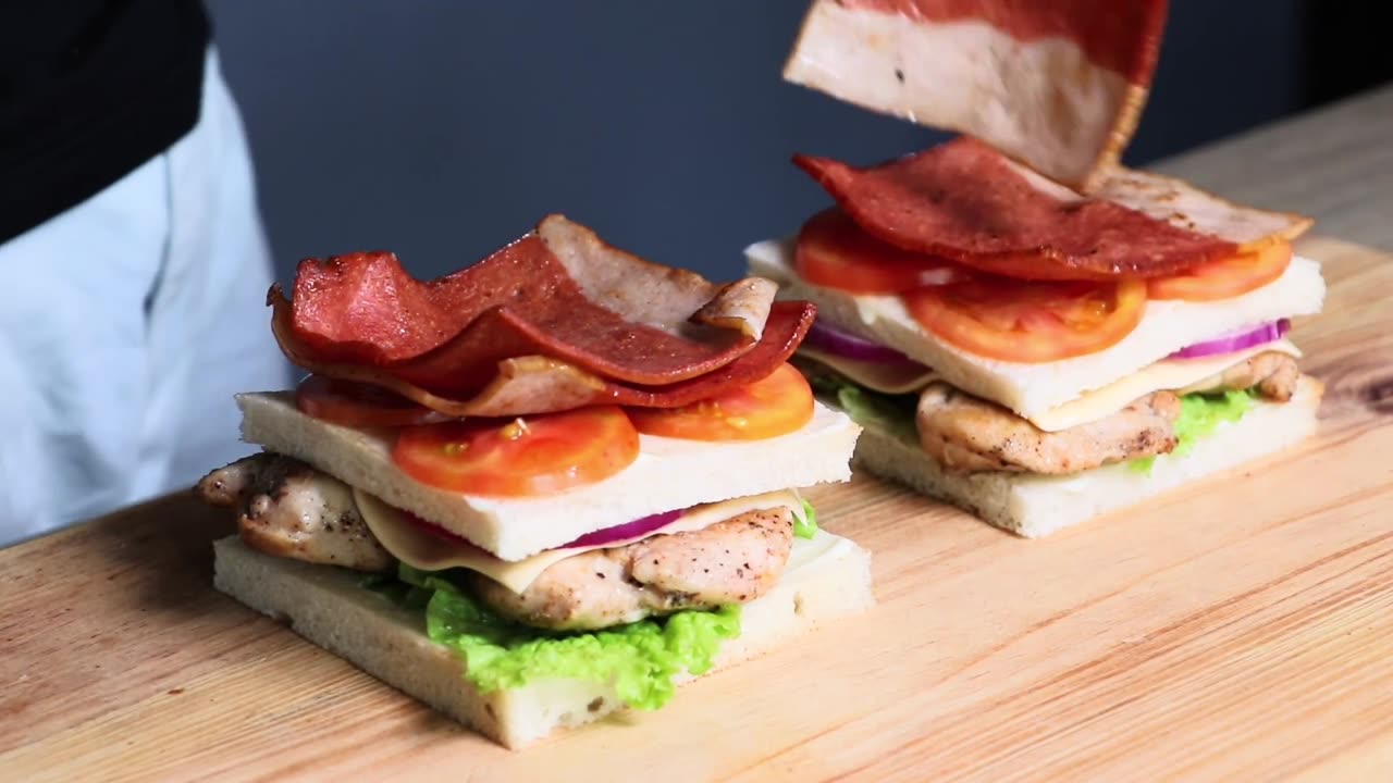 ක්ලබ් සැන්ඩ්විච් _ Easy Club Sandwich (English Sub) _ Wild Cookbook