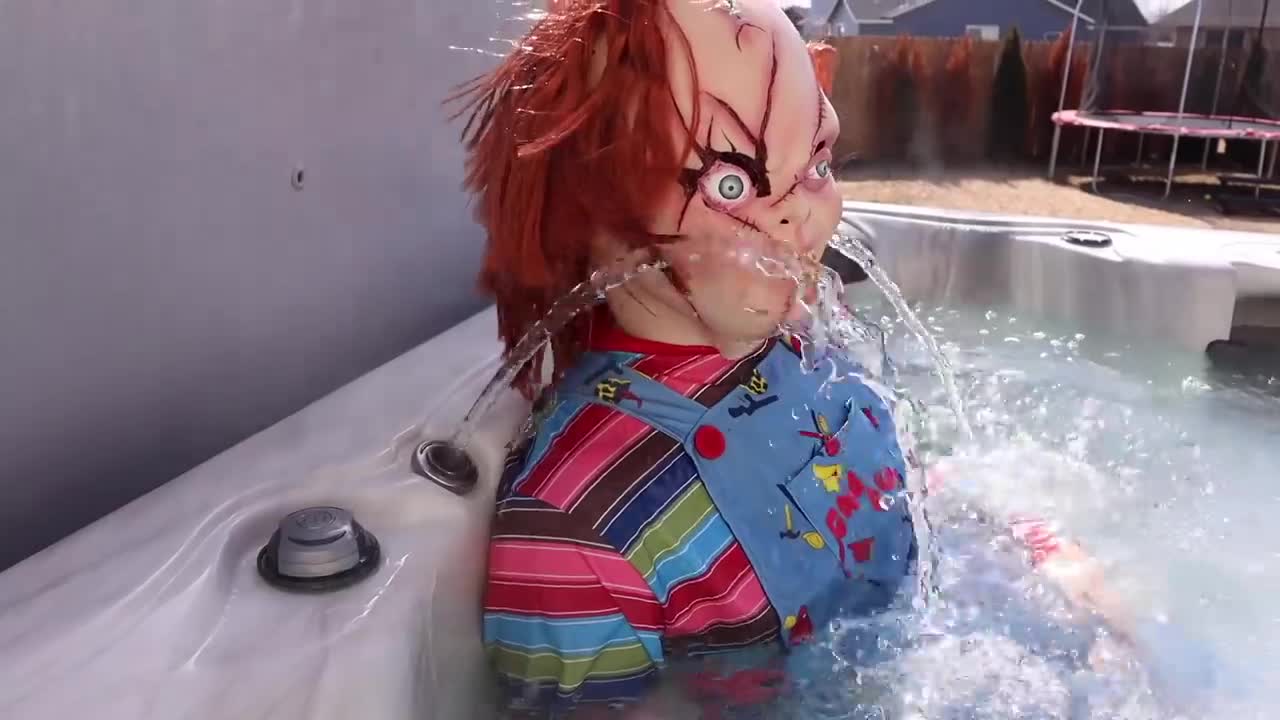 Chucky Surprises Puppy with Giant Steak!