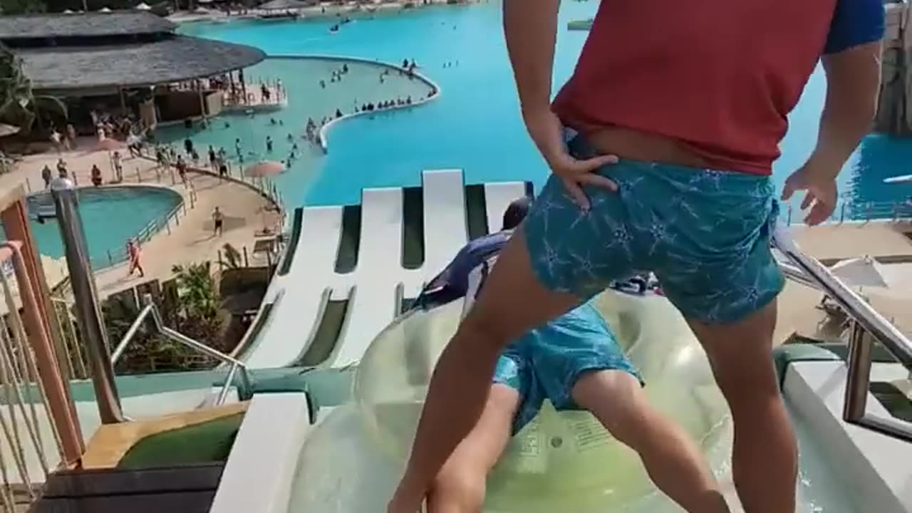 Crazy superman flying in Water park 😱🫣😁🤙😂@Niko