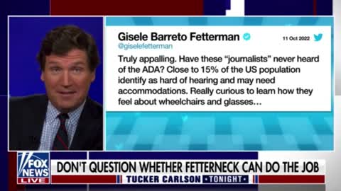 Tucker: "Where exactly does the software end, and John Fetterman's consciousness begin?"