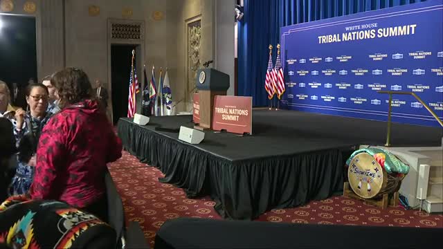 Biden delivers remarks at the White House Tribal Nations Summit