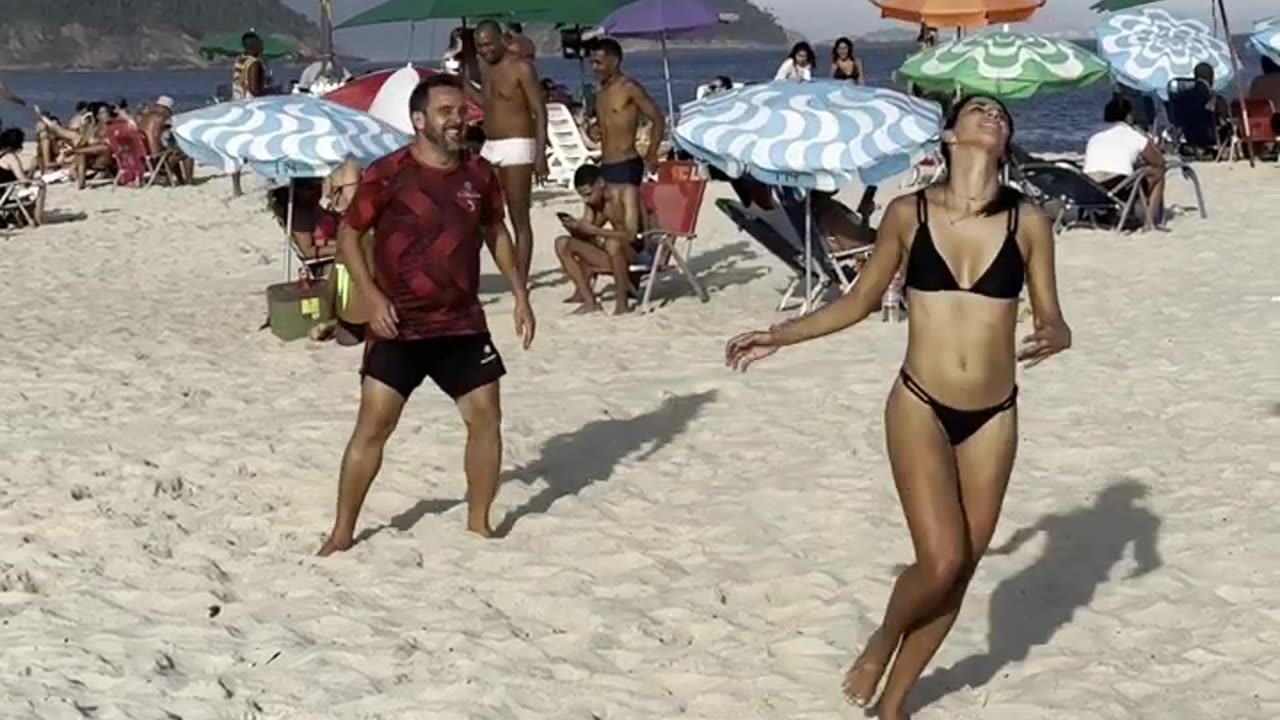 Beach Brazil, Copacabana. Rio de Janeiro.