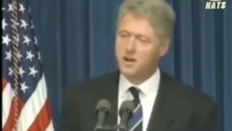 Bill Clinton admitting people experiments