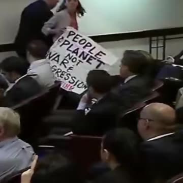 Protester Interrupts Josh Hawley's Speech