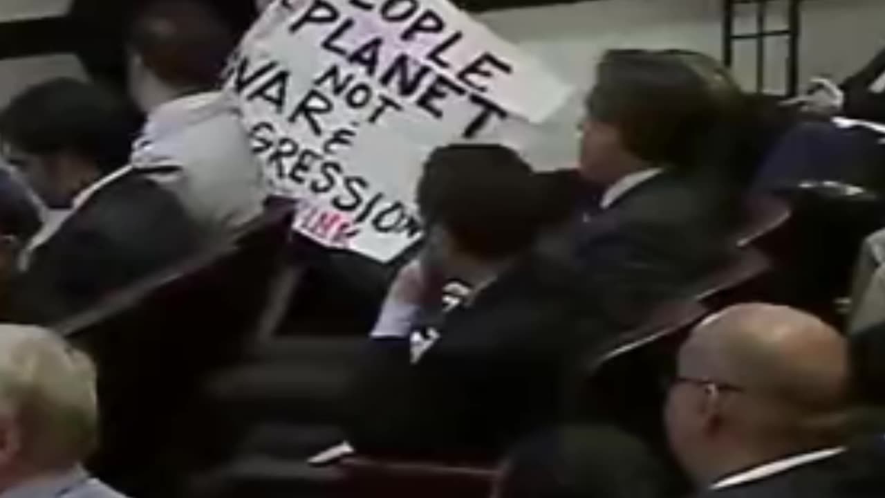 Protester Interrupts Josh Hawley's Speech