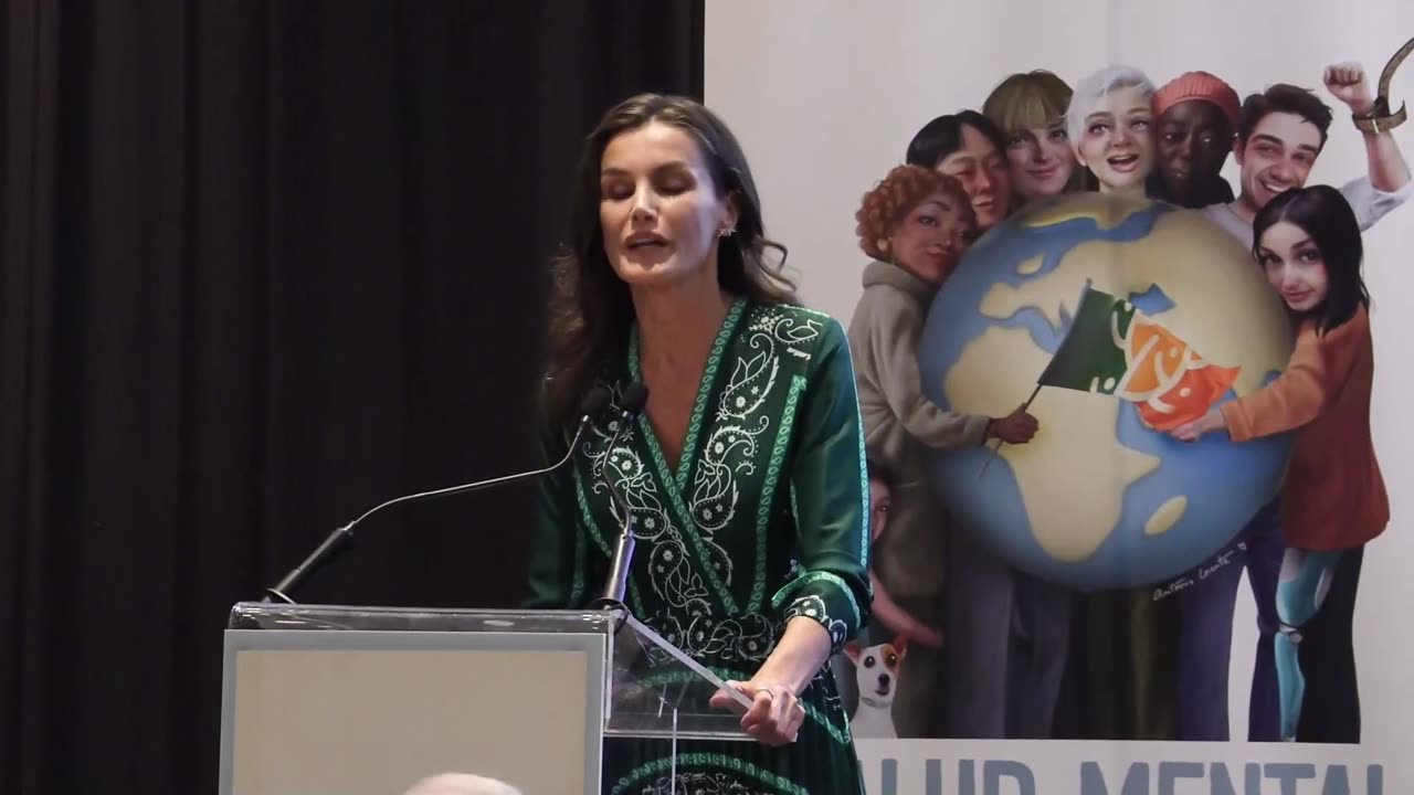 La reina de España recita un rap para concienciar sobre la salud mental