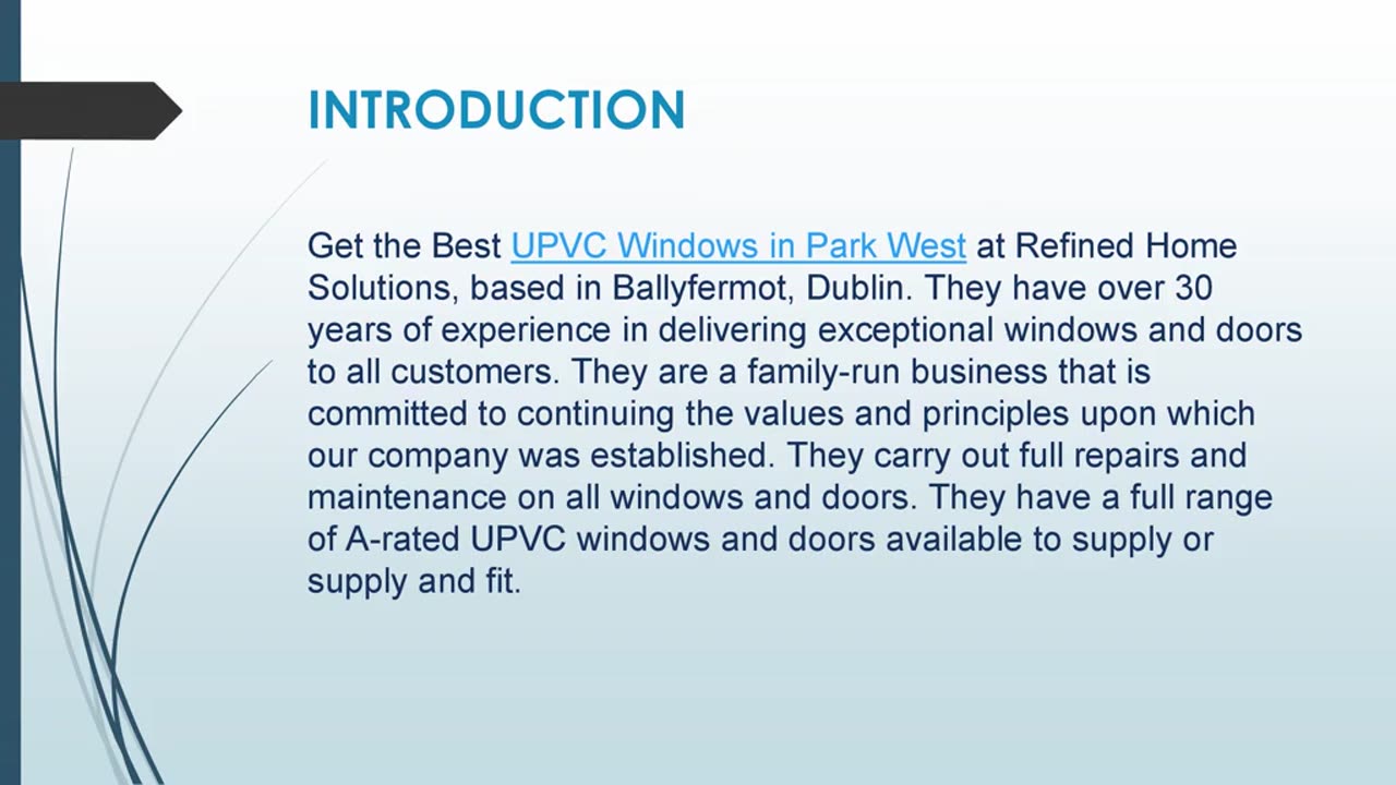 Get the Best UPVC Windows in Park West