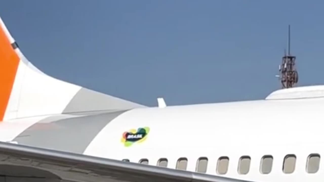 Um Boeing da gol pronto