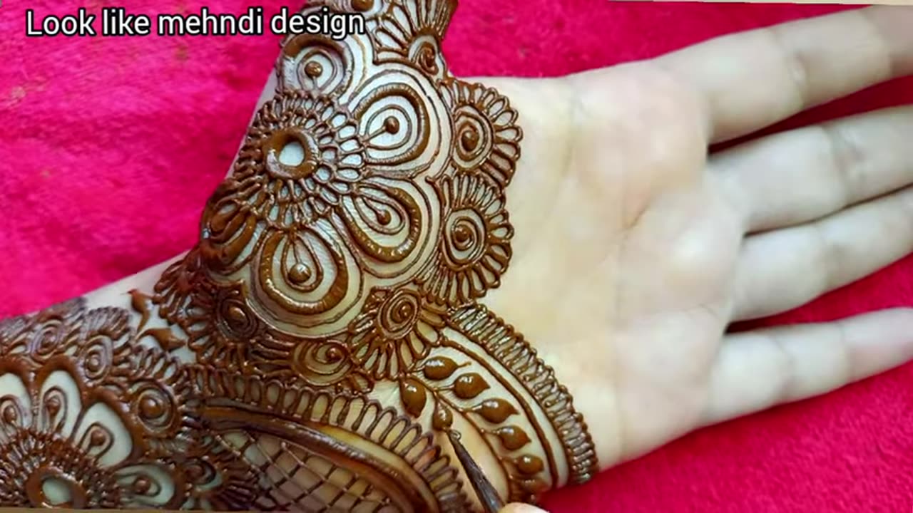 new simple fornthand mahndi desgin