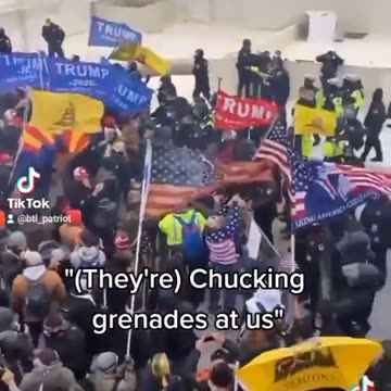 Why Didn't They Show This Video Of The Capitol Police Throwing Grenades?