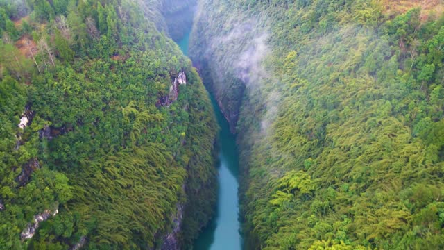 A lake in the mountains