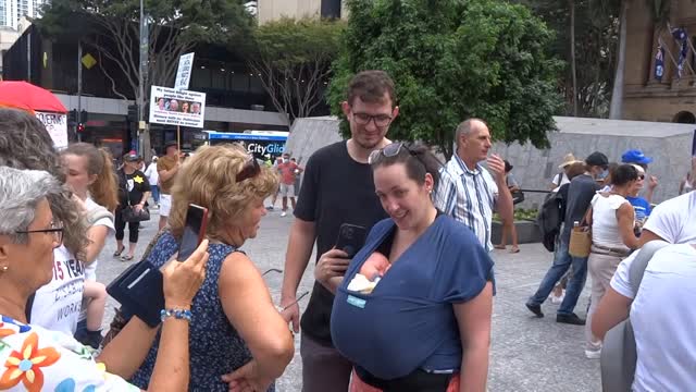 Twins - "Reject the Apartheid" Rally, Brisbane, 17 November 2021