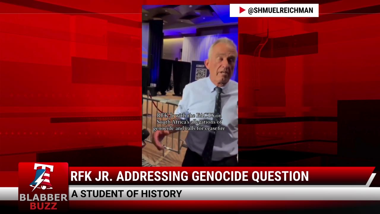 RFK Jr. Addressing Genocide Question