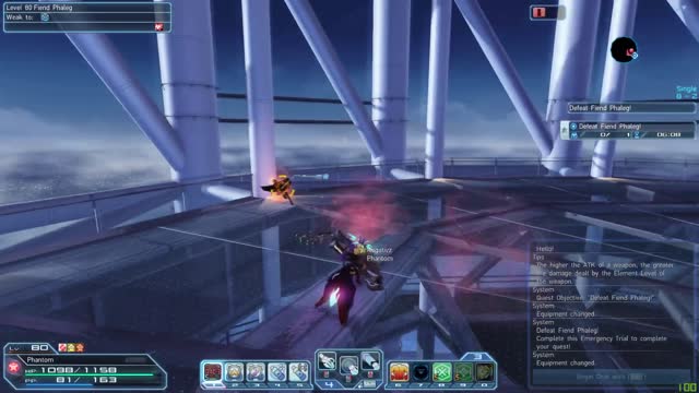 PSO2 NA - Duel with Phaleg | Ra/Hu | 2:48