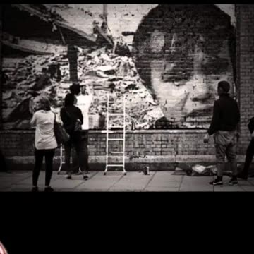 Mario against genocide and racism.