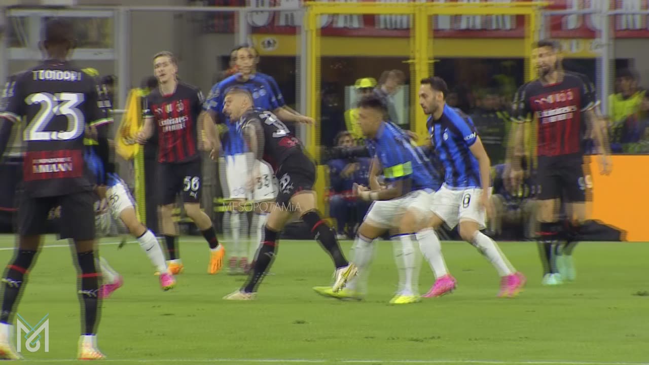 Lautaro Martínez reactions vs Milan