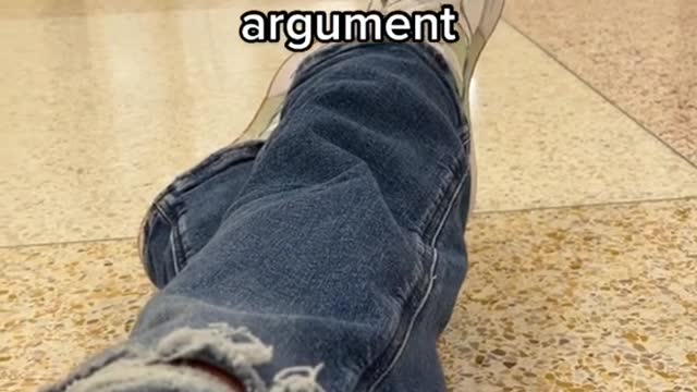 When they use something personal to win anargument
