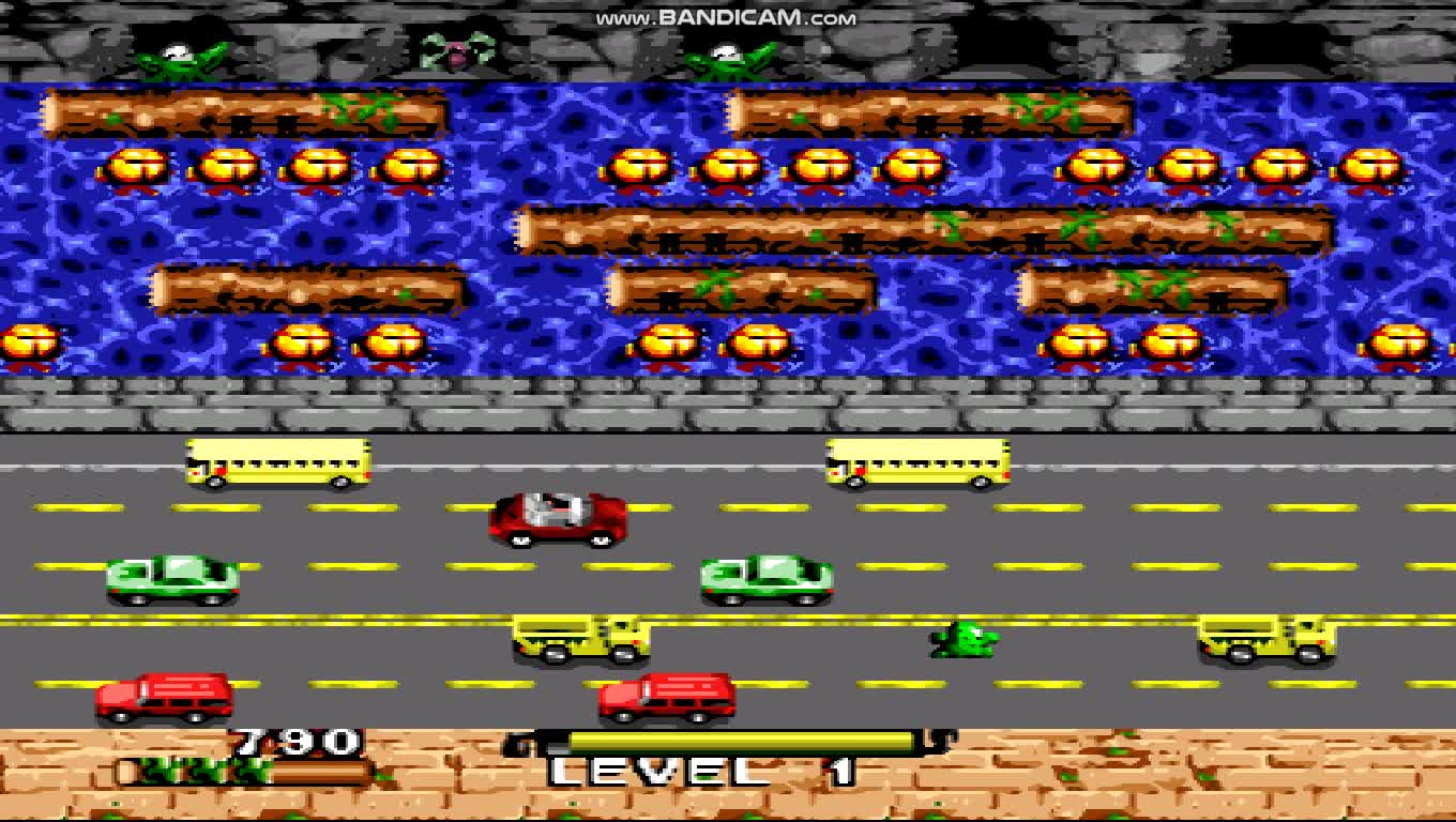 Frogger - Arcade Classic, Game, Gaming, Game Play, SNES, Super Nintendo