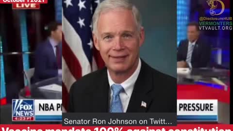 Senator Johnson: ITS NOT FDA Approved they tricked us