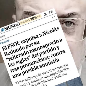 El PSOE expulsa a Nicolás Redondo