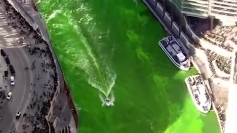Chicago celebrates St. Patrick's Day and turns the river green.