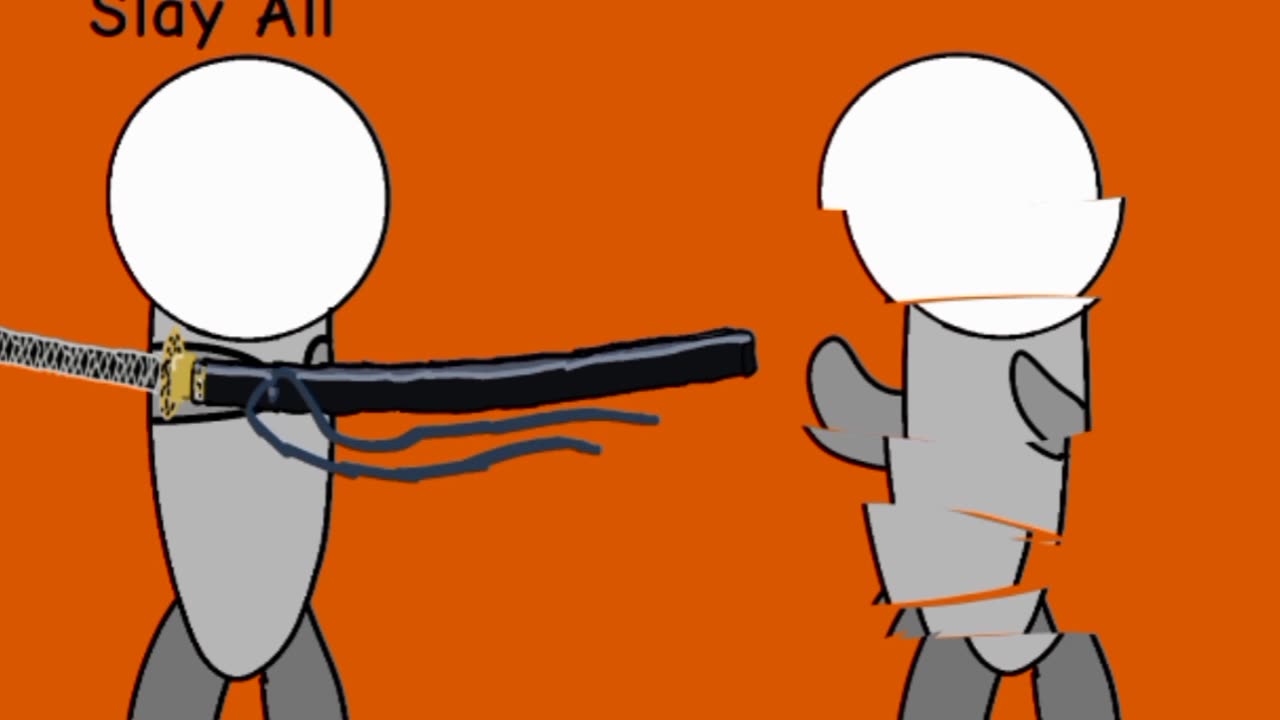 Dude Sheathes His Sword
