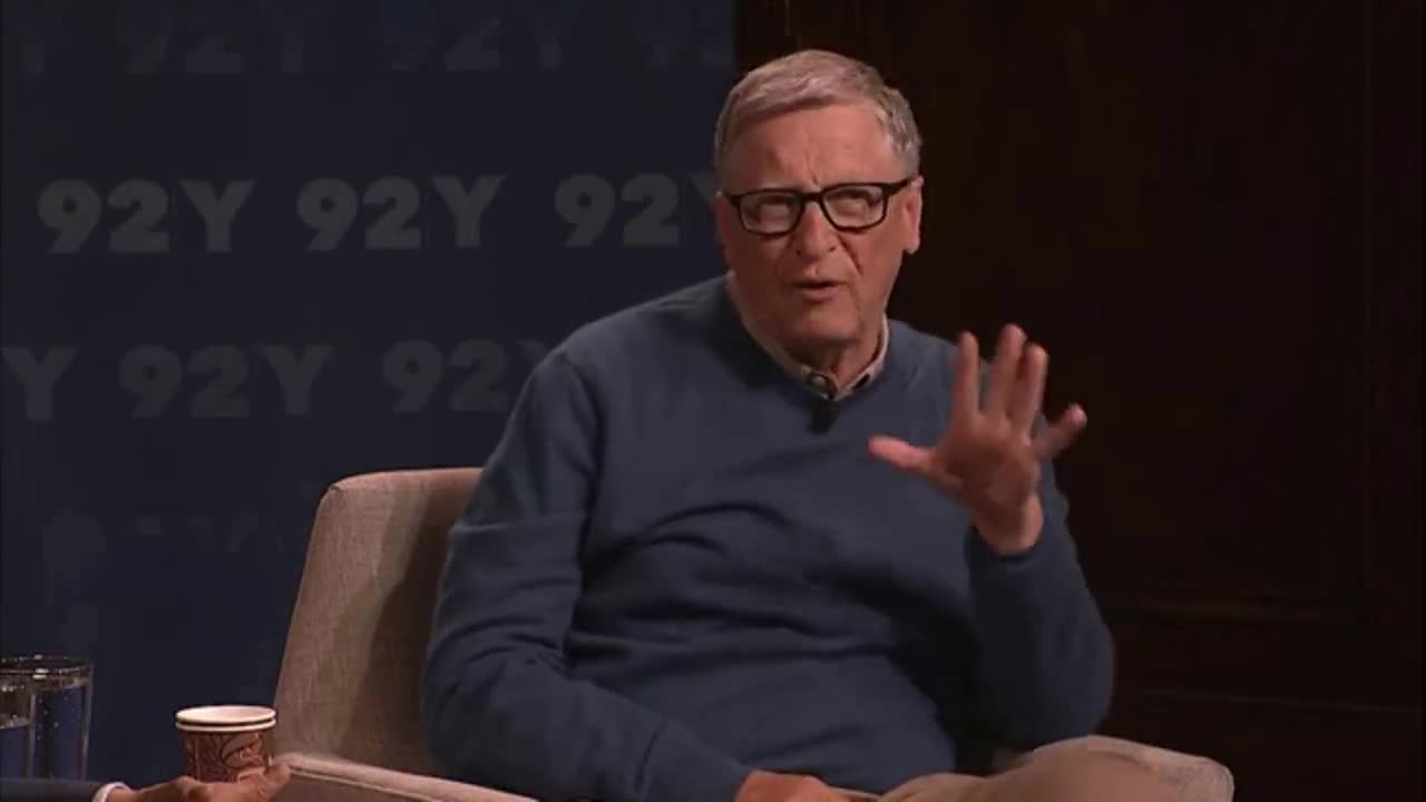 BILL GATES - COVID HAS A LOW FATALITY RATE & IMPACTS THE ELDERLY LIKE THE FLU