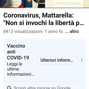 MATARELLA è NO VAX? 🤔
