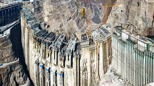 The world's largest hydropower station under construction! #Scenery #Tourism #shorts