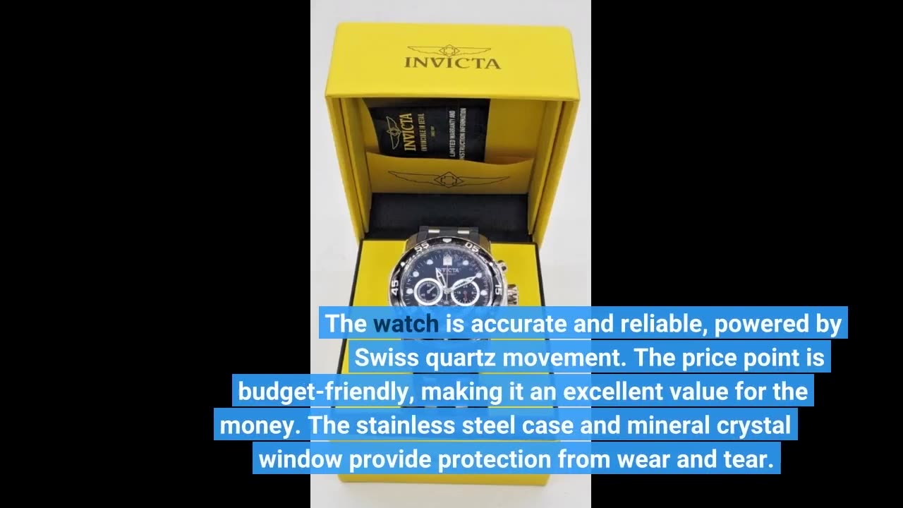 Invicta Men's 6977 Pro Diver Collection Stainless Steel Watch, Blue Dial Black Polyurethane Watch