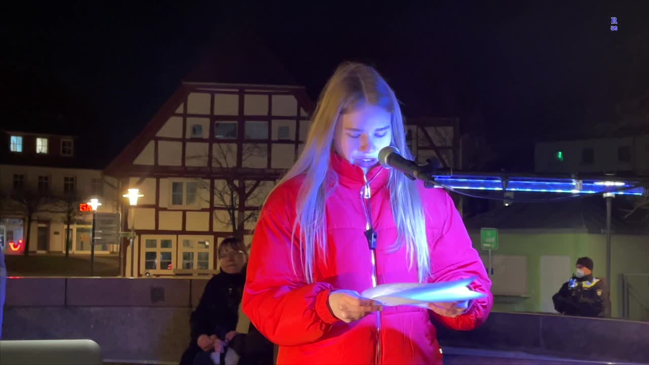 Bergen: Redebeitrag von Lara