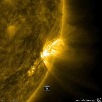 NASA's SDO Watches Magnetic Arches Tower Over Sun's Surface