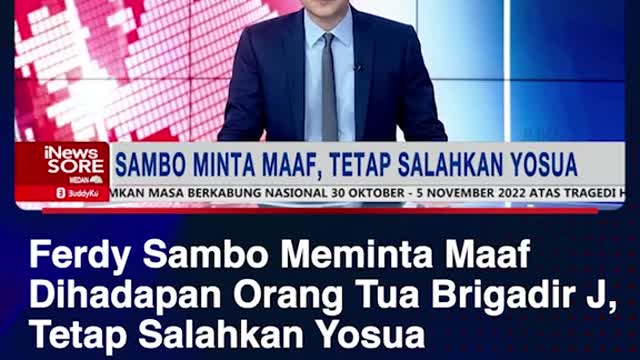 Ferdy Sambo Meminta MaafDihadapan Orang Tua Brigadir J, Tetap Salahkan Yosua