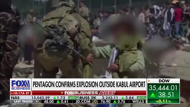 Breaking: Large suicide bomb explosion at Kabul Airport. 3 US service members injured.