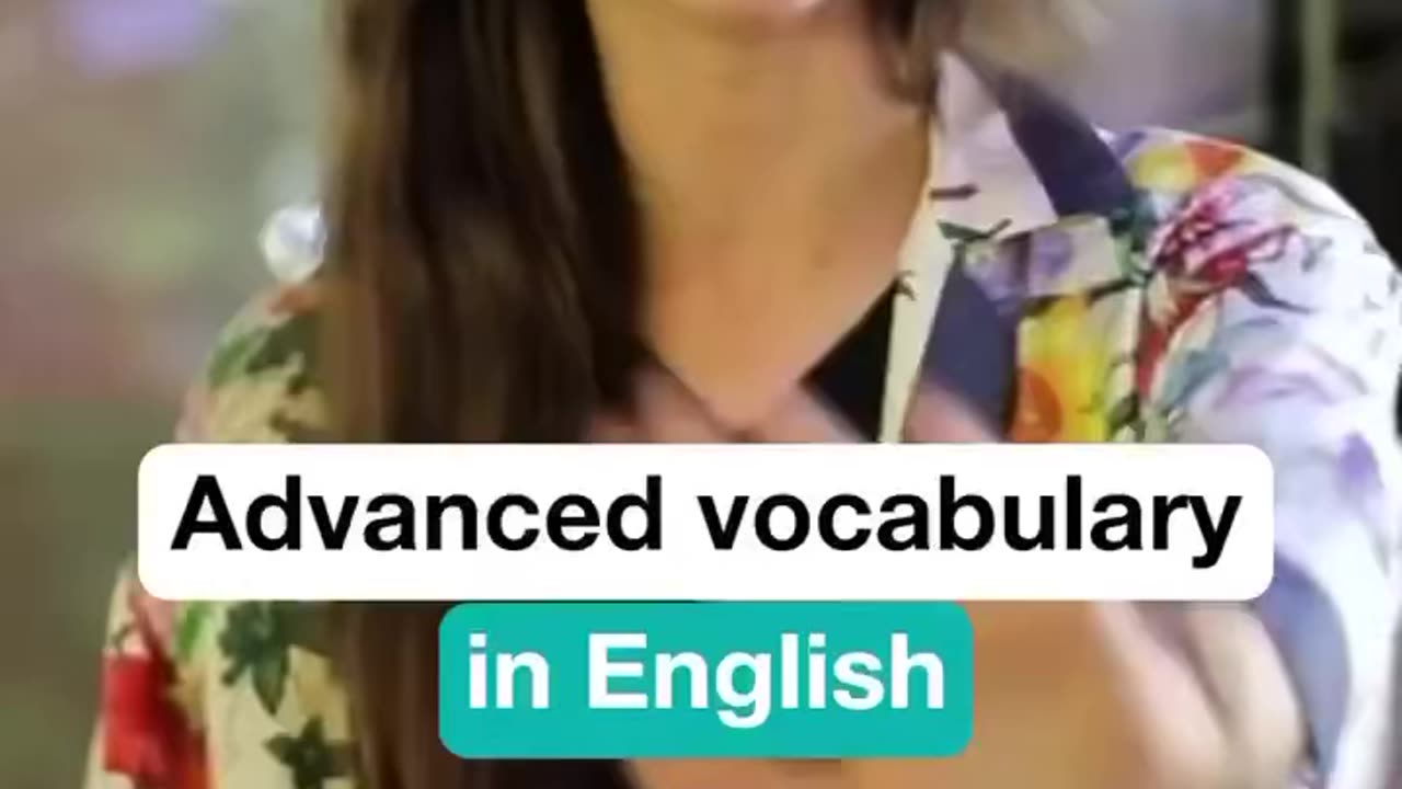 #Advanced vocabulary words in english