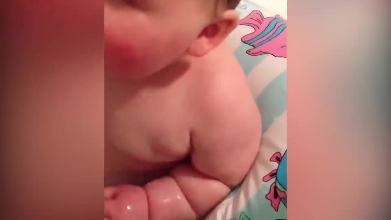 Where Are You Looking At? Funniest Baby Bath Time LOL ! Cute Video