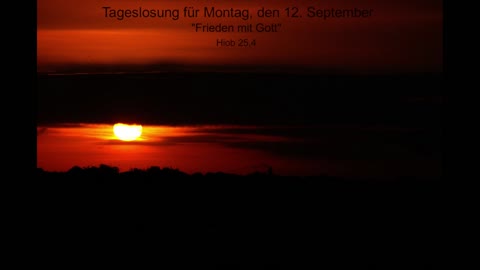 Tageslosung für Montag, den 12. September