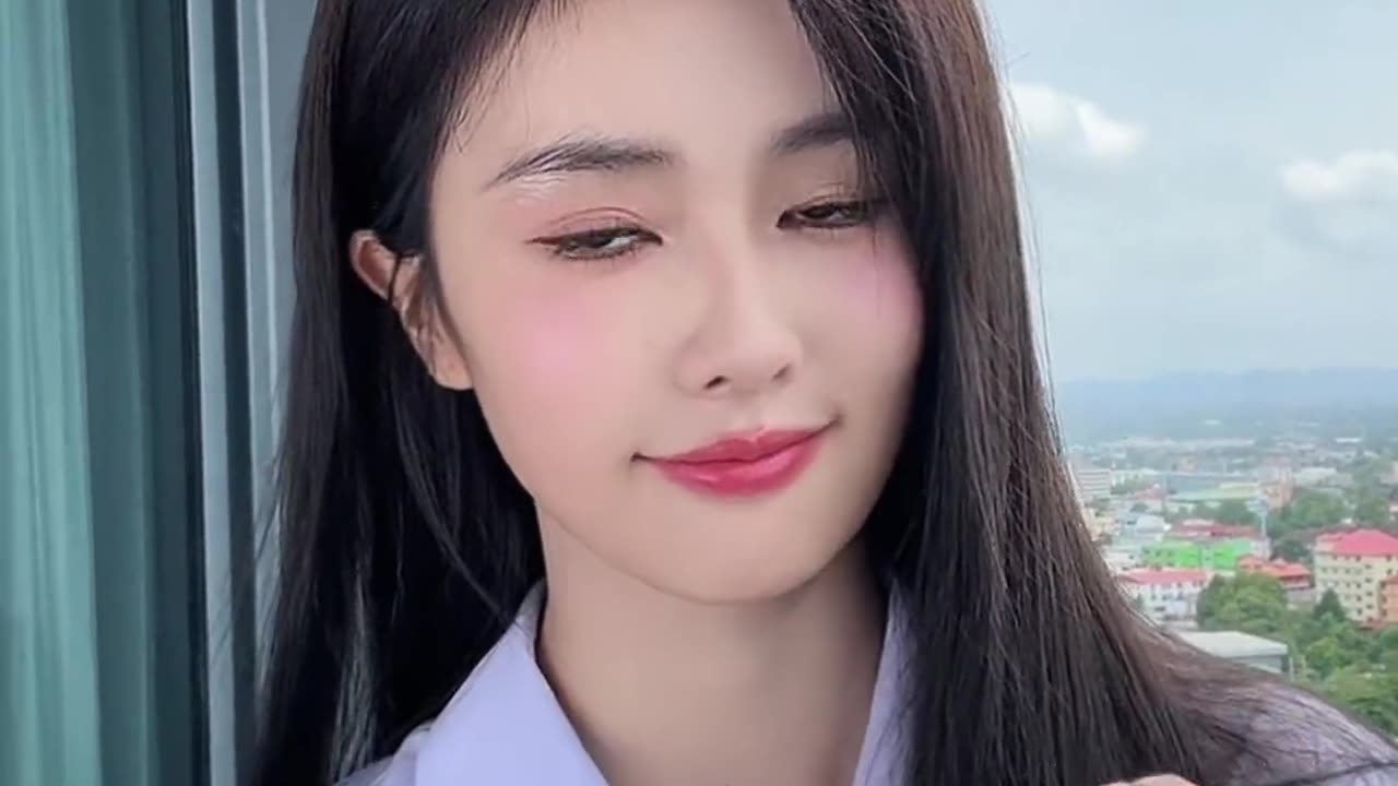 The girl dancing in own way