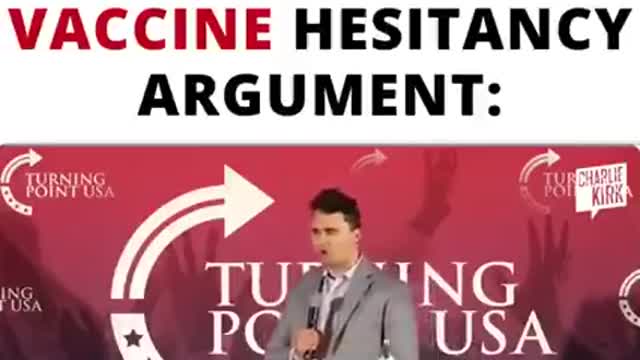 Charlie Kirk demolishes the vaccine hesitancy argument