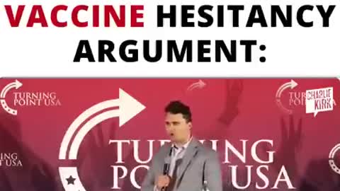 Charlie Kirk demolishes the vaccine hesitancy argument