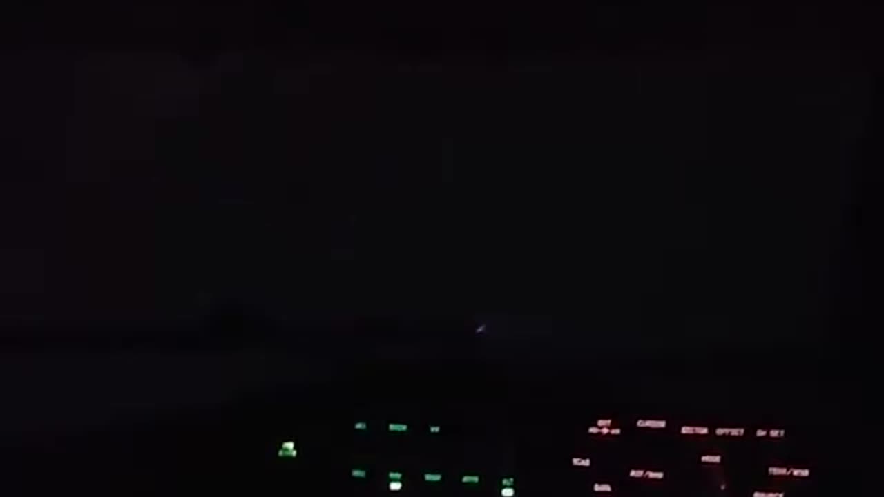 An aircraft evacuating MacDill Air Force Base in Tampa recorded St. Elmo's Fire,