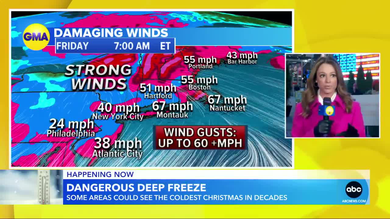 88 million Americans in path of winter weather system l GMA